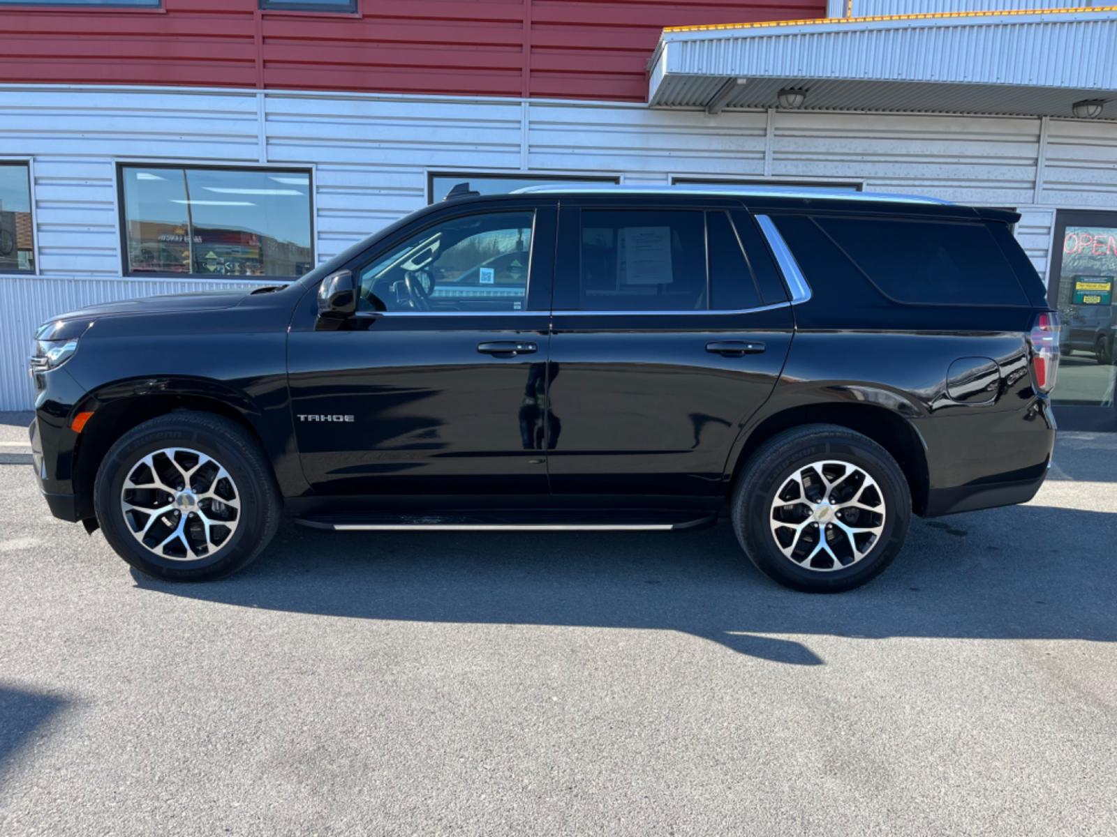 2021 BLACK /Black CHEVROLET TAHOE LT (1GNSKNKD0MR) with an 5.3L engine, Automatic transmission, located at 1960 Industrial Drive, Wasilla, 99654, (907) 274-2277, 61.573475, -149.400146 - Photo #1